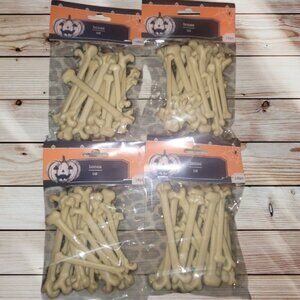 Lot of 72 Pcs Mini Plastic Bones - Halloween - Decorations - Ornaments- Costumes